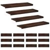 vidaXL Stopnice 16 kos 90 x 30 x 2 cm Temno rjava Trda bukovina