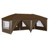 vidaXL Zložljivi &scaron;otor za zabave 575 x 288 x 245 cm Taupe