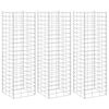 vidaXL Visoka greda gabion 3 kosi 30x30x100 cm železo