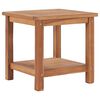 vidaXL Klubska mizica 45x45x45 cm trdna tikovina