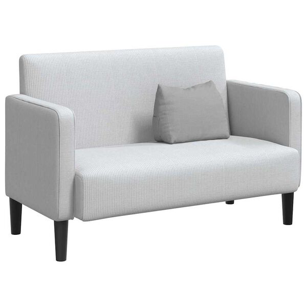 vidaXL Poglavni vzglavnik Oblačno siva 45 x 20 x 35 cm blago