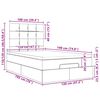 vidaXL Otomanski posteljni okvir z vzmetnico taupe 120x190 cm blago