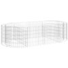 vidaXL Visoka greda gabion pocinkano železo 200x100x50 cm