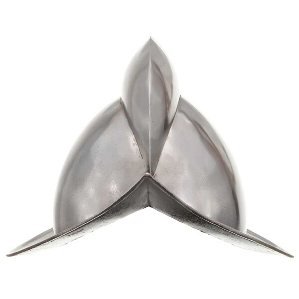 vidaXL Srednjeveška viteška čelada starinska kopija LARP srebrno jeklo