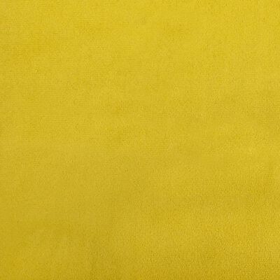 vidaXL Izvlečna dnevna postelja rumena 100x200 cm žamet