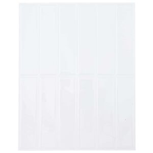 vidaXL Pravokotna plo&scaron;čica 20 pcs Bela 29 x 23 x 0,08 cm