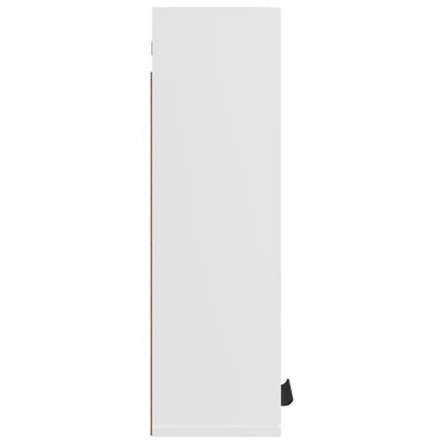 vidaXL Stenska kopalniška omarica bela 32x20x67 cm
