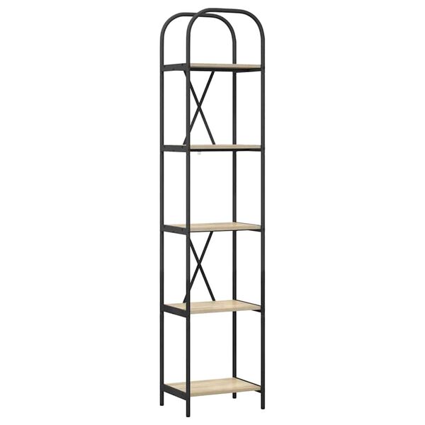 vidaXL Knjižna polica Sonoma hrast 40 x 30 x 183 cm Konstruiran les