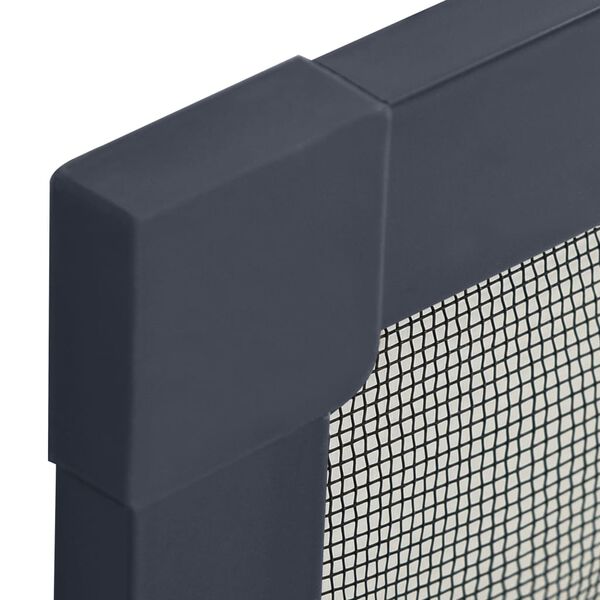 vidaXL Komarnik za okna antraciten 100x120 cm