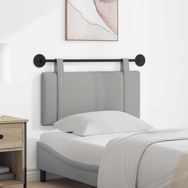 vidaXL Visoki naslon za glavo Oblačno siva 90 x 55 x 5 cm blago