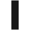 vidaXL Garderobna omara s predali črna 50x50x200 cm iverna plo&scaron;ča