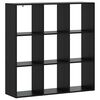 vidaXL Knjigovni omar 102 x 29 x 103,5 cm Inženirski les Črni hrast