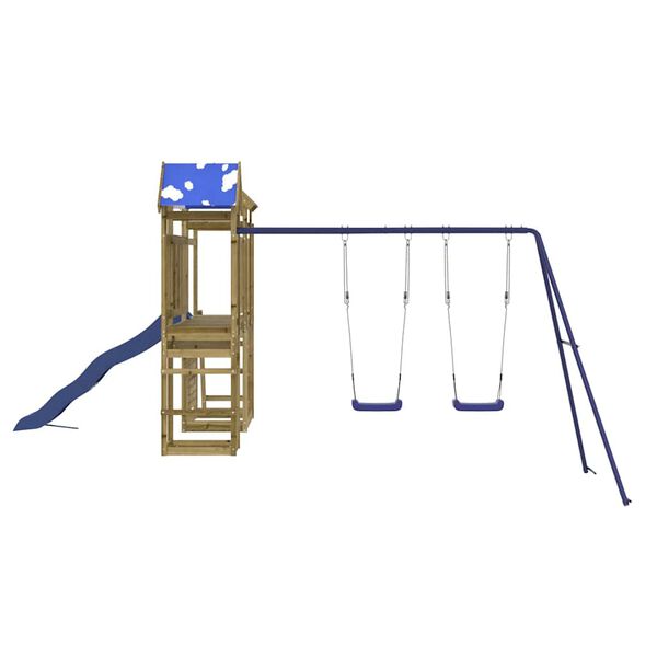 vidaXL Zunanje igralo impregnirana borovina