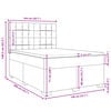 vidaXL Box spring postelja z vzmetnico modra 140x200 cm blago