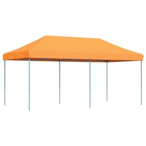 vidaXL Zložljivi pop-up &scaron;otor za zabave oranžna 580x292x315 m
