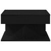 vidaXL Klubska miza Črna Orehovina 57 x 57 x 30 cm Konstruiran les