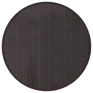 vidaXL Okrogla preproga temno rjava 60 cm bambus