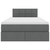 vidaXL Postelja z dodatnim prostorom za shranjevanje in LED osvetlitvijo