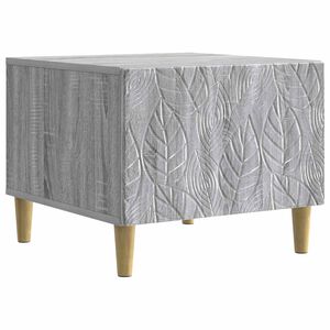 vidaXL Klubska miza Siva Sonoma 50 x 49 x 40 cm Inženirski les