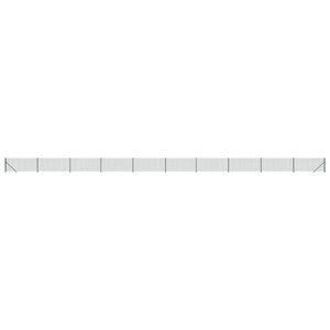 vidaXL Mrežna ograja s prirobnico zelena 0,8x25 m