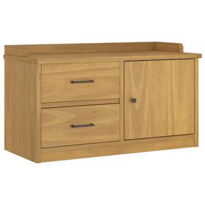 vidaXL klop v preddverju "SANDNES" 87x40x50 cm masivni les bor