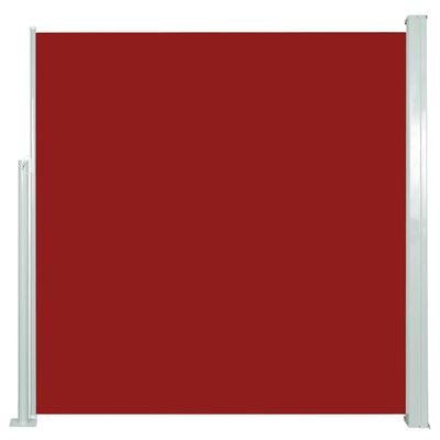 vidaXL Zložljiva stranska tenda 140 x 300 cm rdeča