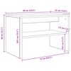vidaXL TV omarica Bela 60 x 35 x 40 cm Konstruiran les