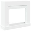 vidaXL Okvir za kamin bela 100x30x87,5 cm inženirski les