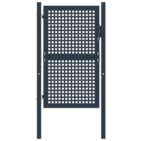 vidaXL Ograjna vrata antracit 102x125 cm jeklo