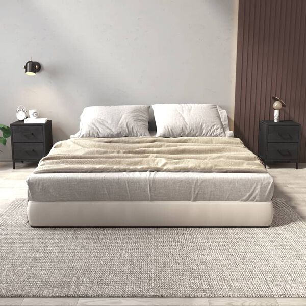 vidaXL Nočna omarica 2 kosa črna 36x30x45 cm trdna borovina