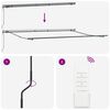 vidaXL Retraktilna tenda večbarvno 400 &times; 350 cm Tkanina in aluminij