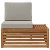 vidaXL Zunanji konec kavča Naravna 91 x 63 x 73 cm Masiven les akacije