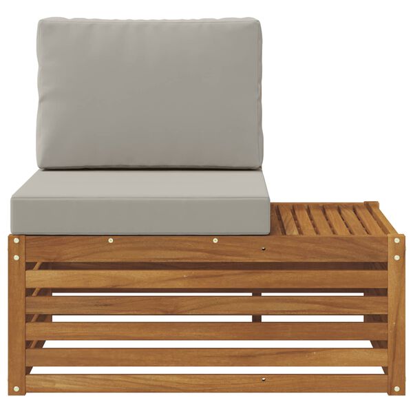 vidaXL Zunanji konec kavča Naravna 91 x 63 x 73 cm Masiven les akacije