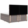 vidaXL Box spring postelja z vzmetnico taupe 180x200 cm blago