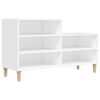 vidaXL Omarica za čevlje bela 102x36x60 cm inženirski les