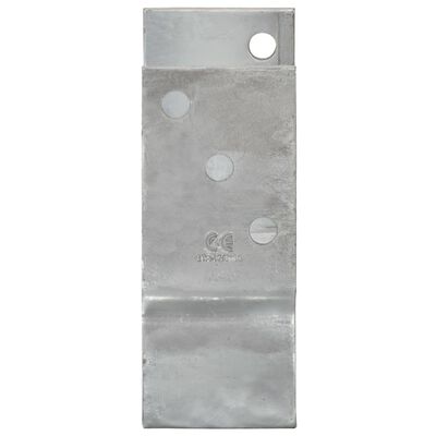 vidaXL Ograjna sidra 6 kosov srebrna 7x6x15 cm pocinkano jeklo