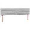 vidaXL Box spring postelja z vzmetnico svetlo siva 180x210 cm žamet