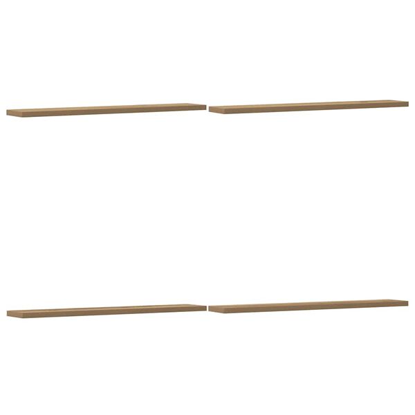 vidaXL Knjižne police 4 kosi artisan hrast 60x10x1,5 cm inženirski les