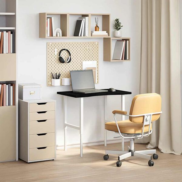 vidaXL Mizna plo&scaron;ča temno rjava 80x60x2,5 cm trdna hrastovina