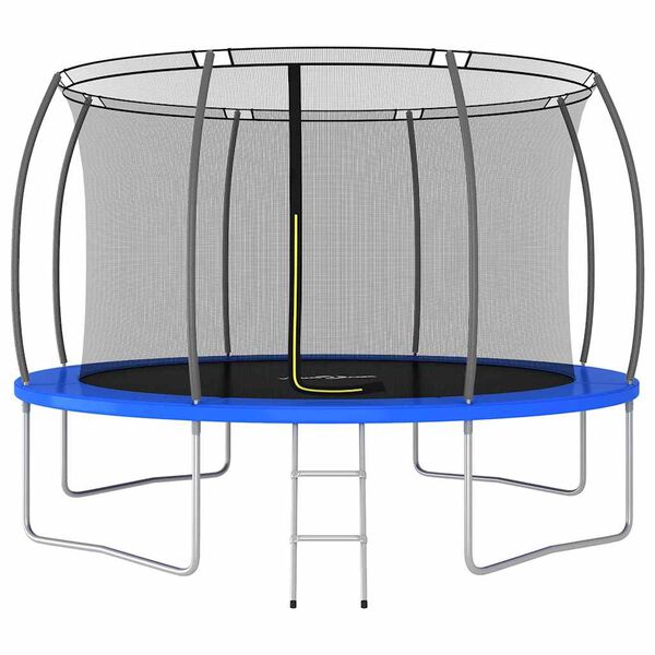 vidaXL Trampolin komplet okrogel 366x80 cm 150 kg