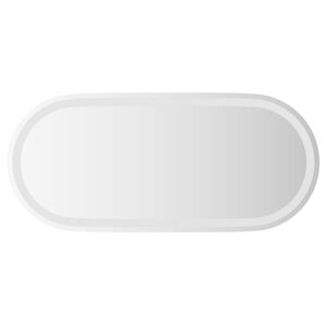 vidaXL LED kopalni&scaron;ko ogledalo Transparentno 80 x 35 cm kaljeno steklo