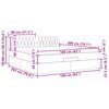 vidaXL Otomanski posteljni okvir z vzmetnico siv 160x200 cm blago