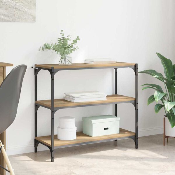 vidaXL Knjigovni omar Umetni hrast 80 x 33 x 70,5 cm