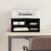vidaXL Stojalo za tiskalnik Črni hrast 49 x 40 x 22.5 cm