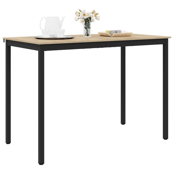 vidaXL Stoječ miza za bar Konstruiran les