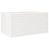vidaXL Vrtno cvetlično korito belo 90x60x46 cm trdna borovina