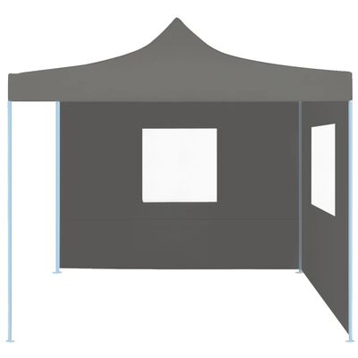vidaXL Profesionalen zložljiv vrtni šotor z 2 stranicama 2x2 m jeklo