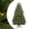 vidaXL Umestno božično drevo 240 cm 300 LED Toplo bela PVC in jeklo