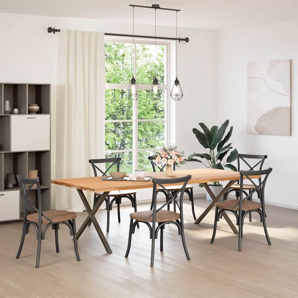 vidaXL Noge za klubsko mizico v obliki črke A, 2 kosa, 70 x (30-31) cm, jeklo