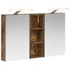 vidaXL Komplet omaric za kopalnico 3 kos 80 x 10,5 x 50 cm